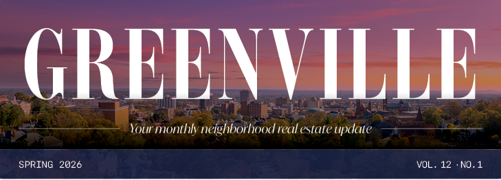 The masthead of a neighbourhood edition, Greenville, Spring 2026